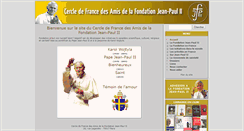 Desktop Screenshot of fondationjeanpaul2.fr