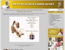 Tablet Screenshot of fondationjeanpaul2.fr